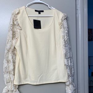 BNWT Marc New York top in cream size XL